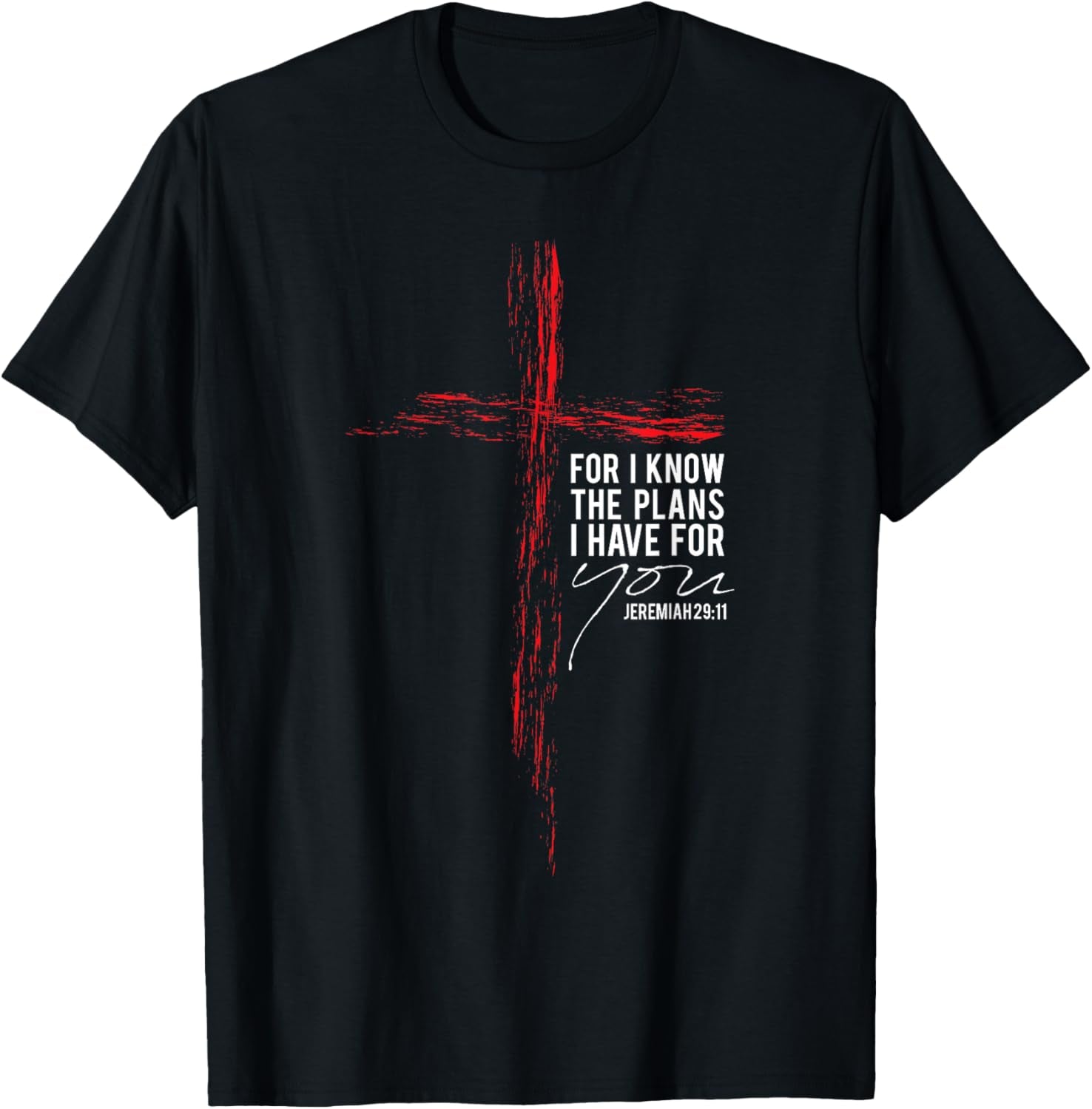 Jeremiah 29:11 Christian Religious Bible Verse Gifts Cross T-Shirt